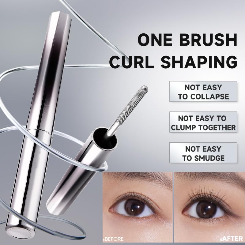 Biewals Iron Wand Mascara 2-Pack – Volumizing, Curling & Smudge-Proof