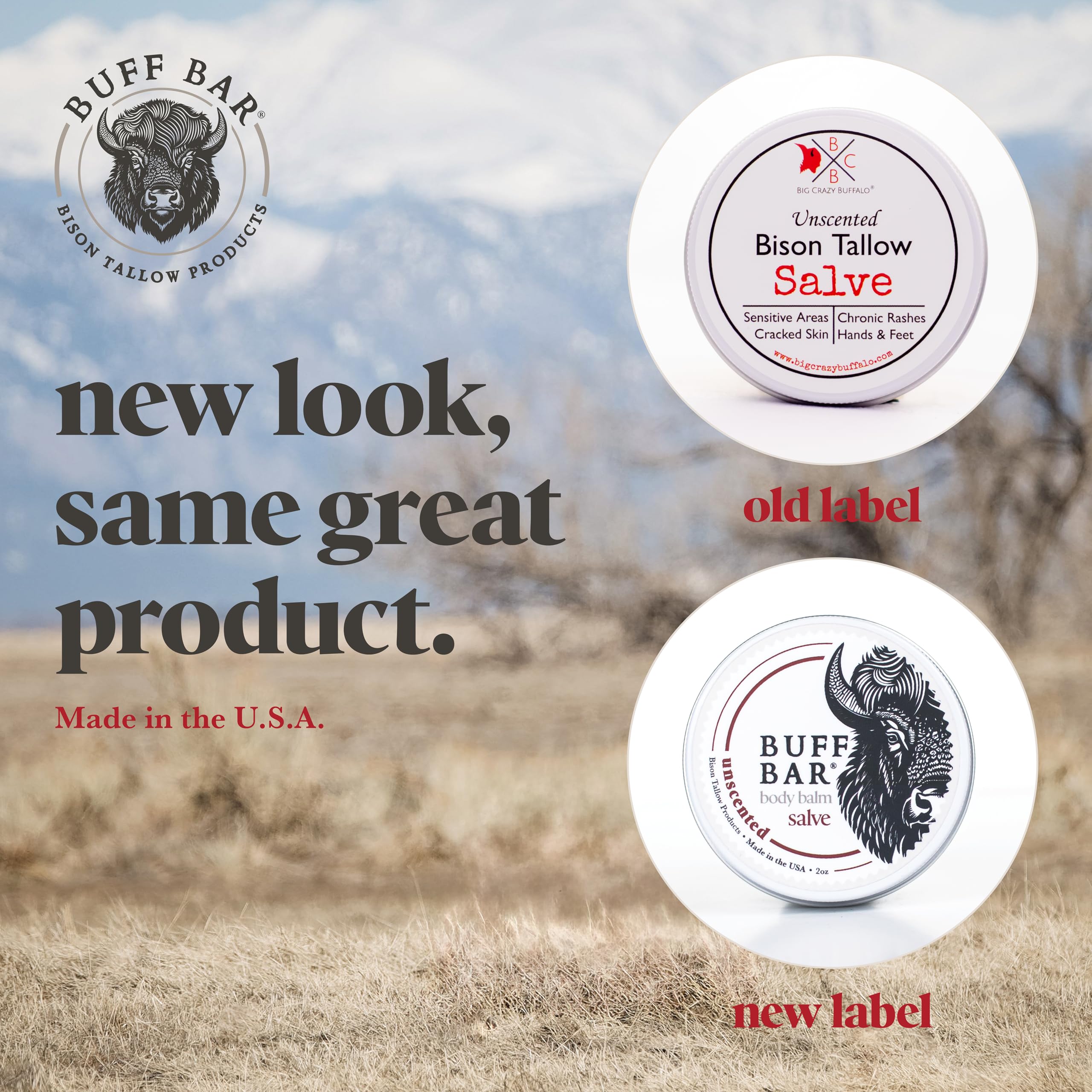 Big Crazy Buffalo Pure Bison Tallow Balm – Mineral Pool Scented Hydrating Body Butter