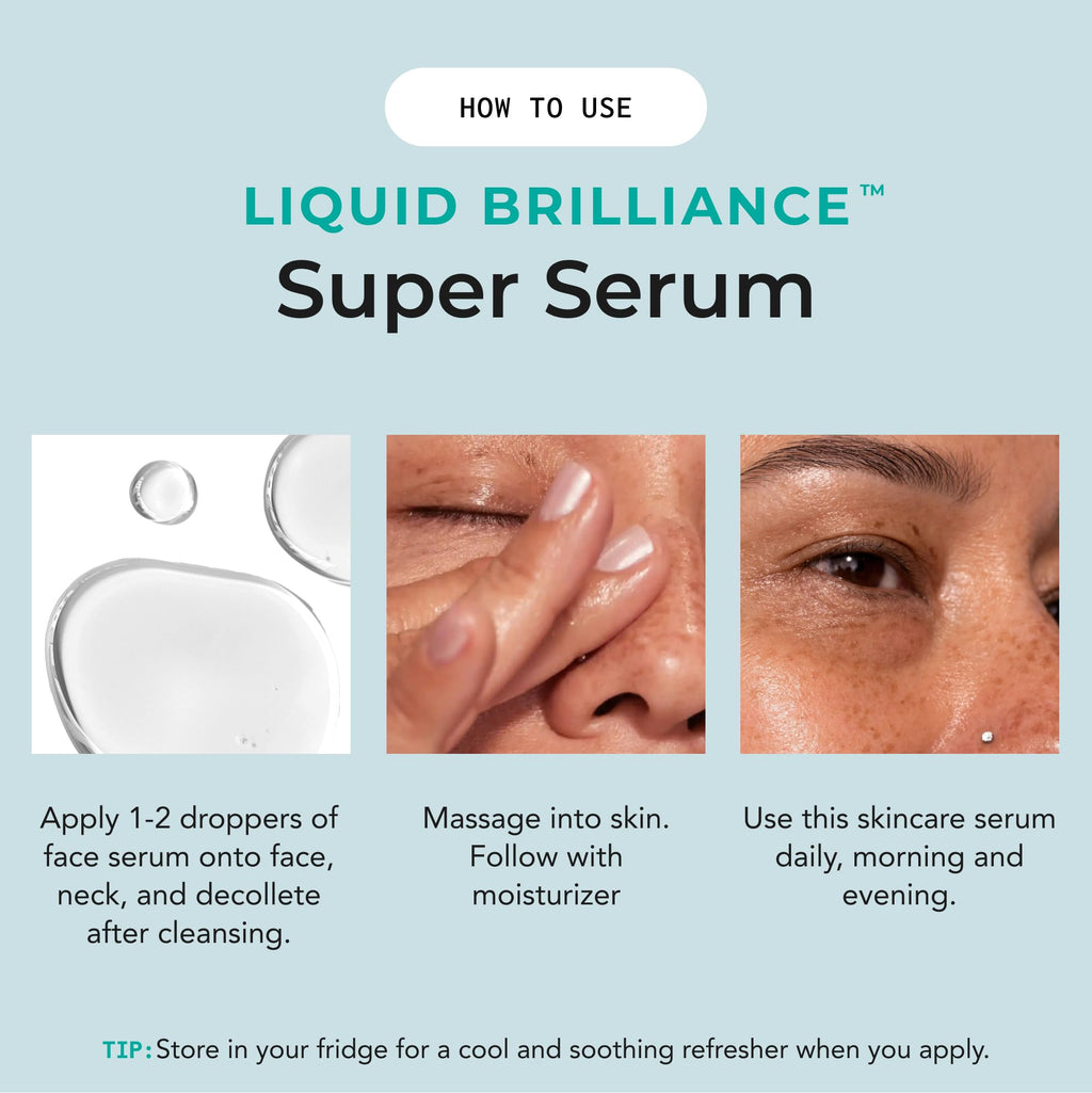 Liquid Brilliance Super Serum | Lightweight Hydration with Vitamin E & Amino Acids | Bigger Than Beauty Skincare