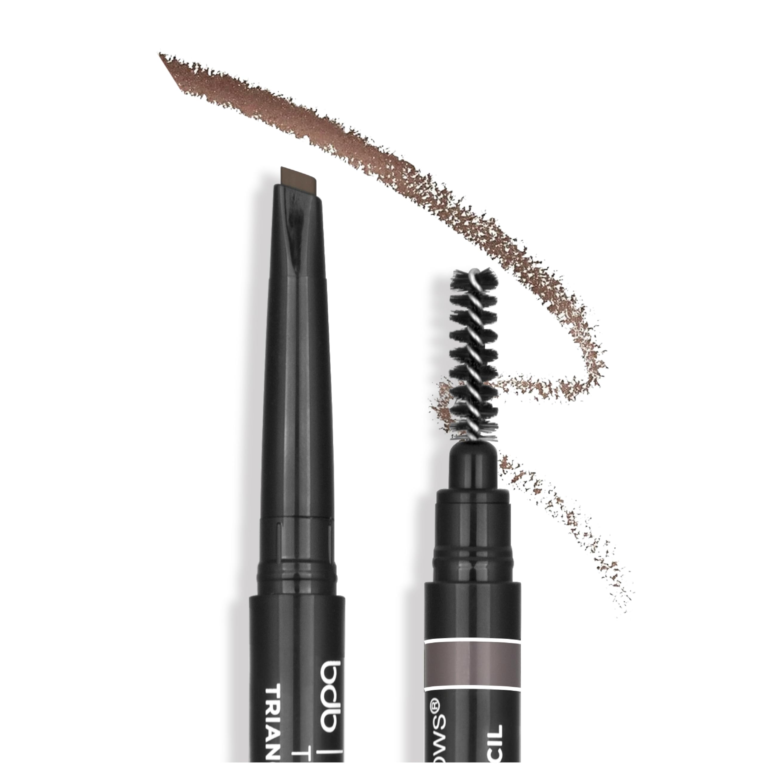 Billion Dollar Brows Universal Eyebrow Pencil – Dual-Ended Triangular Tip, Spoolie, Waterproof, Vegan
