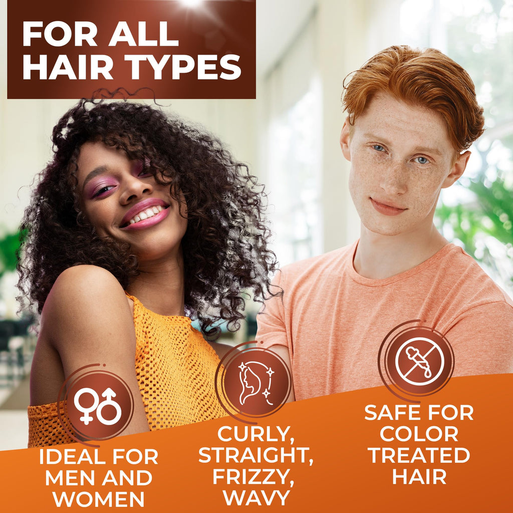 BINGO HAIR CARE Moroccan Argan Oil Shampoo – Sulfate Free, Anti-Frizz Hydration for All Hair Types