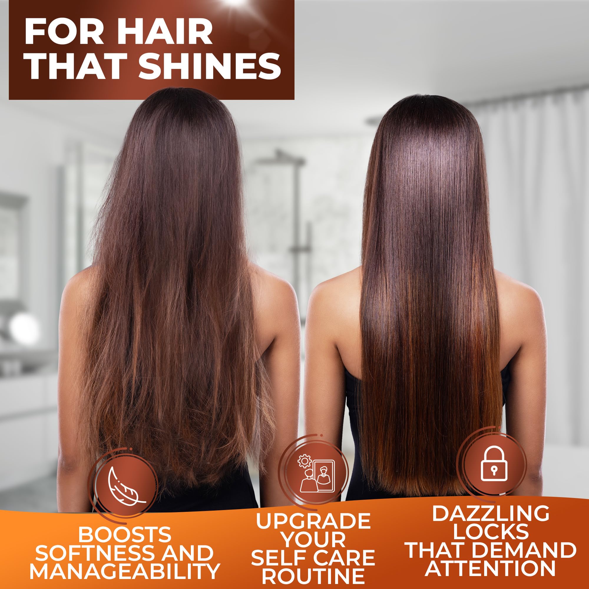 BINGO HAIR CARE Moroccan Argan Oil Shampoo – Sulfate Free, Anti-Frizz Hydration for All Hair Types