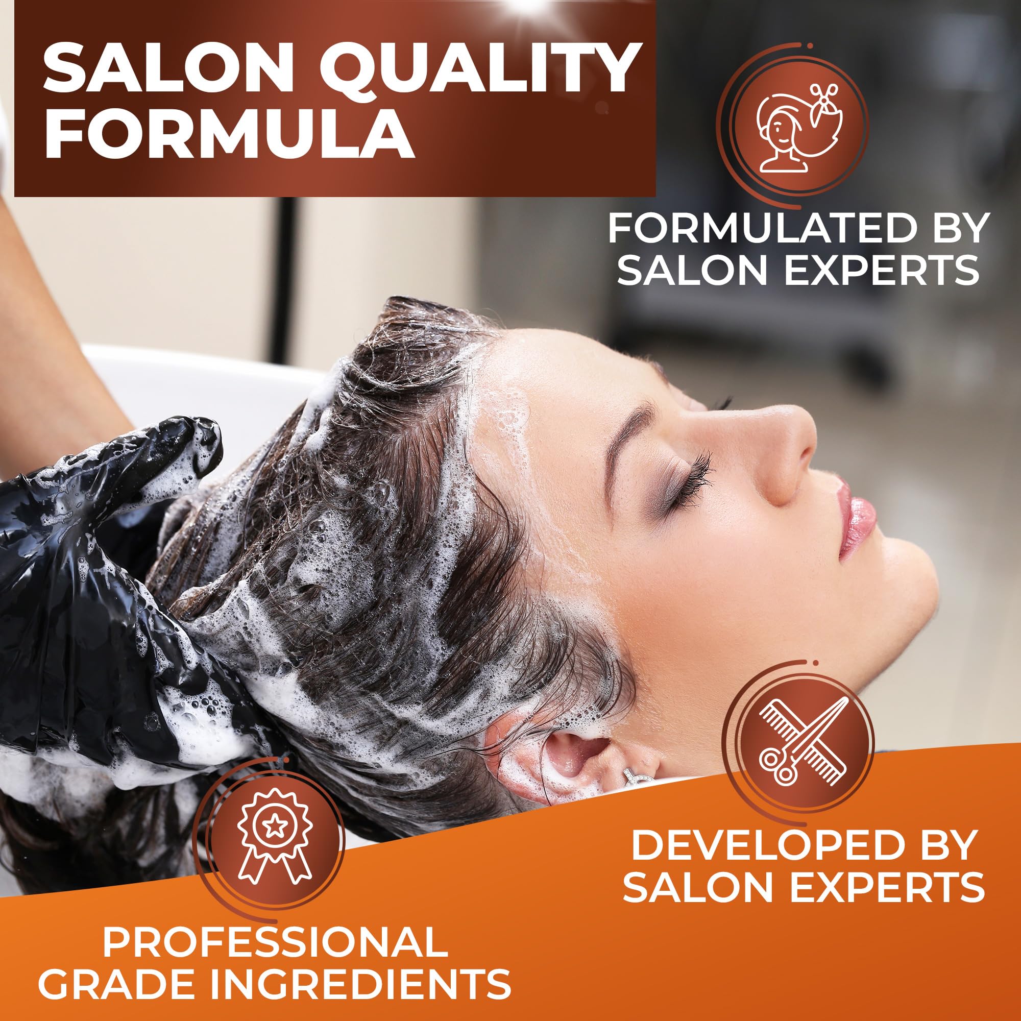 BINGO HAIR CARE Moroccan Argan Oil Shampoo – Sulfate Free, Anti-Frizz Hydration for All Hair Types