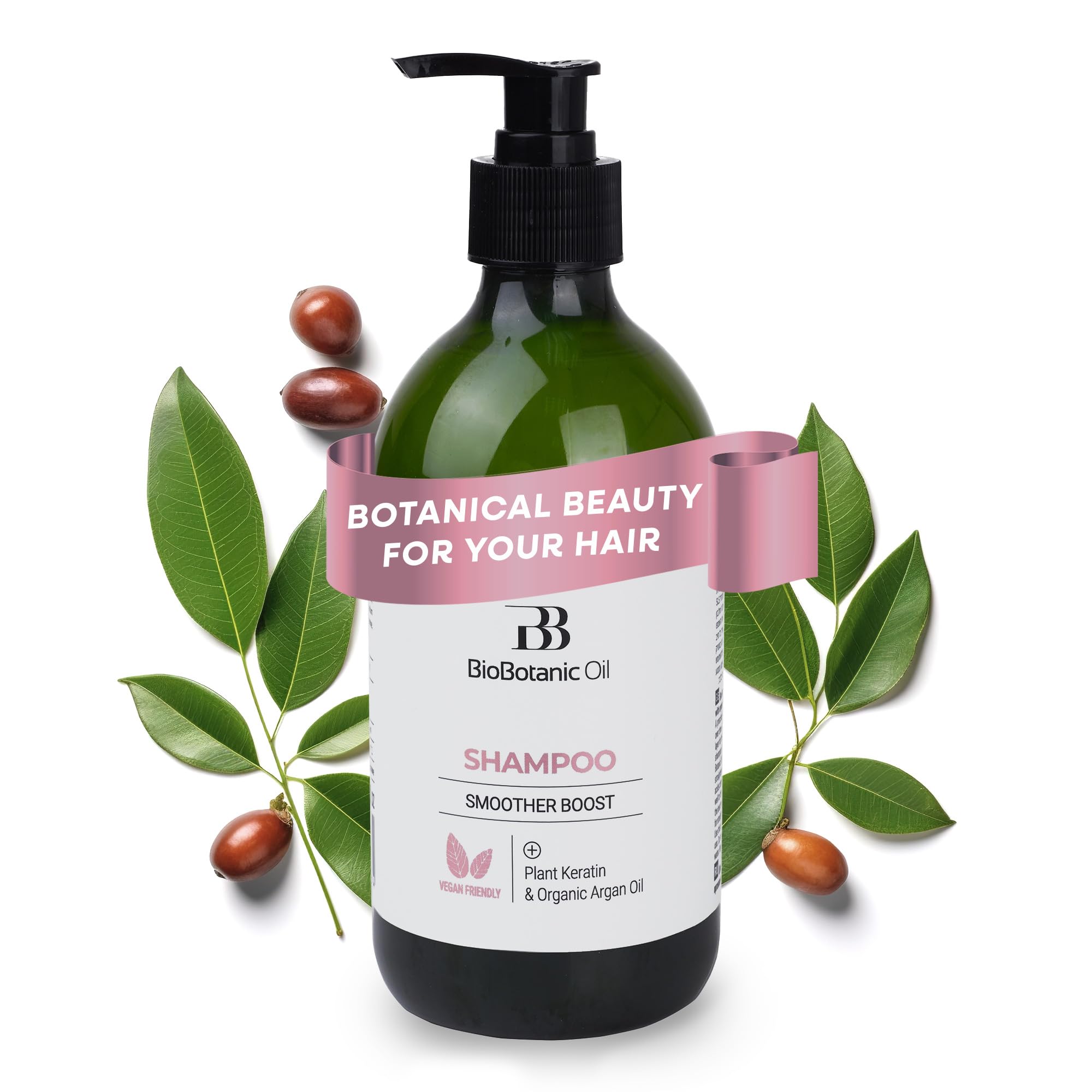 Bio Botanic Oil Magic Conditioner for Straightened Hair – Plant Keratin & Argan Oil, SLS-Free, 3-Minute Hydration