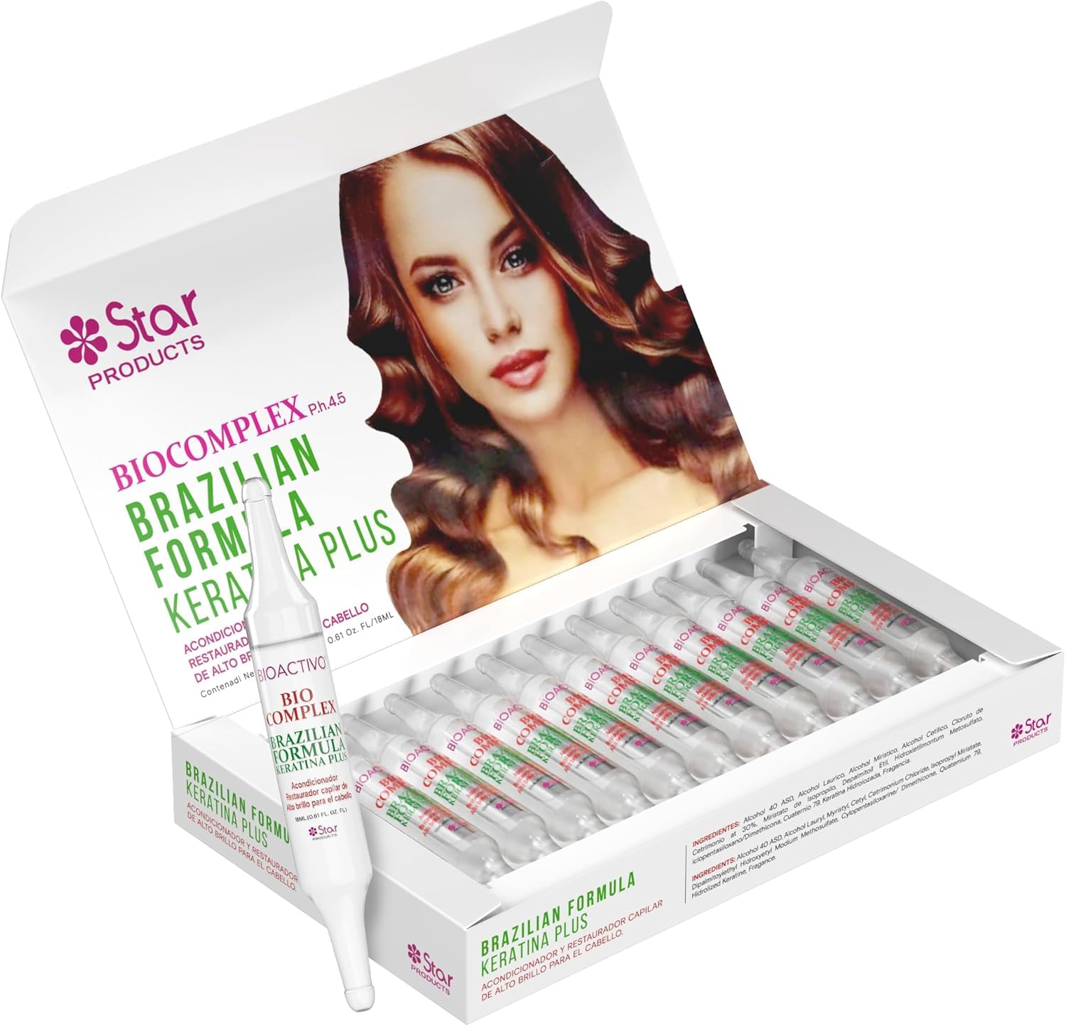 Bio Complex Brazilian Formula Keratin Plus – 12 Pack 0.61 oz Tubes | Professional Hair Smoothing