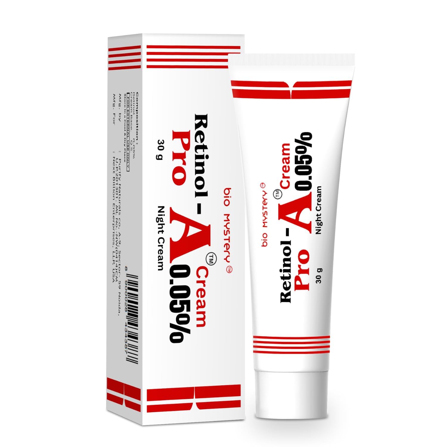 Bio Mystery Retinol Pro 0.05 Night Cream – 1.05 oz / 30 g | Non-Greasy Hydration