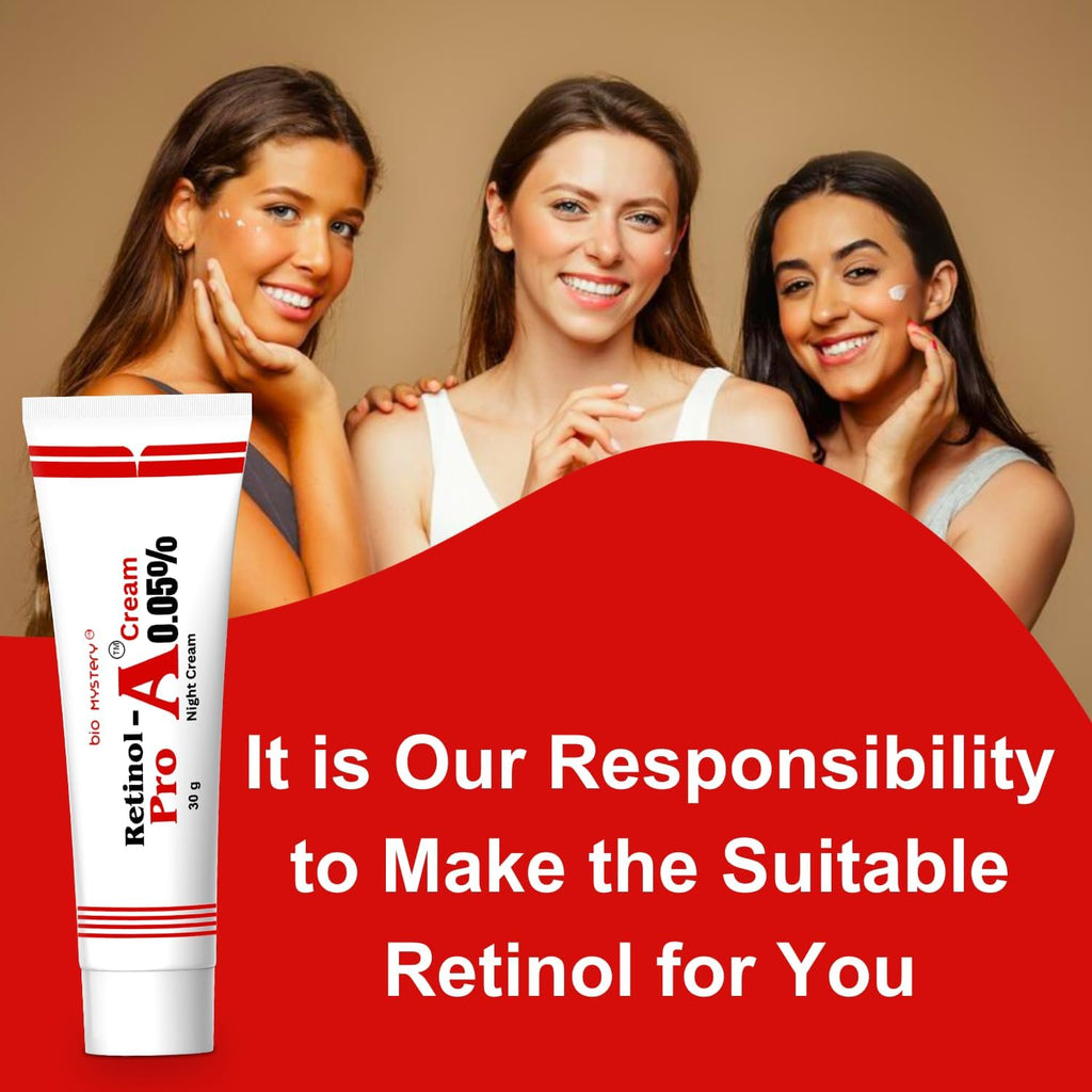 Bio Mystery Retinol Pro 0.05 Night Cream – 1.05 oz / 30 g | Non-Greasy Hydration