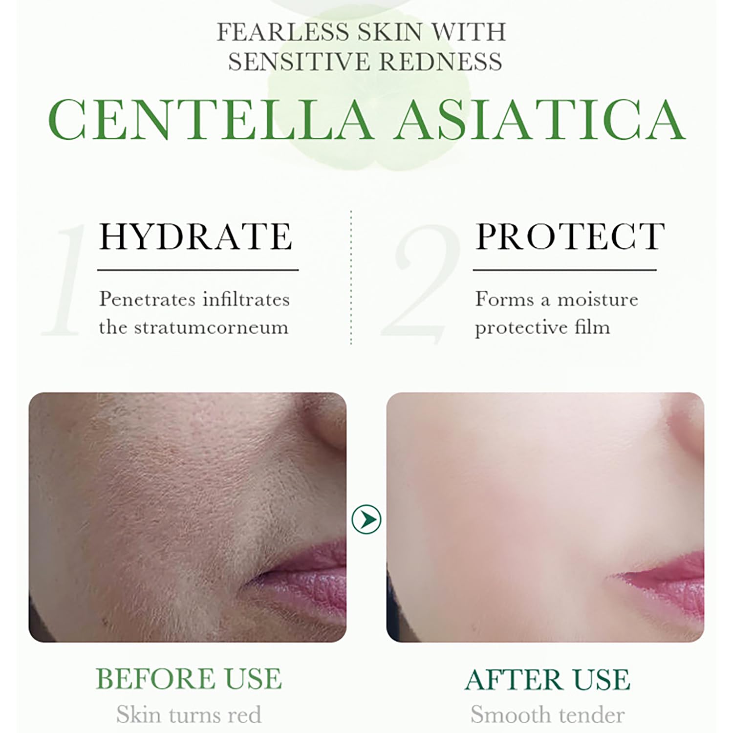 BIOAQUA Centella Asiatica Nourish Repair Face Cream – Soothing Hydration & Oil Control (Pack of 2, 50g each)