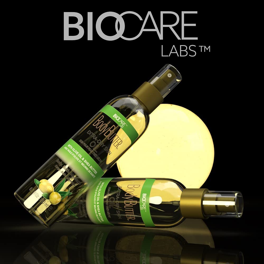 Biocare Skin Renewal Olive Oil Moisturizer for Extra Dry Skin – Nourishing Body Oil with Shea Butter & Vitamin E (6.1 oz)