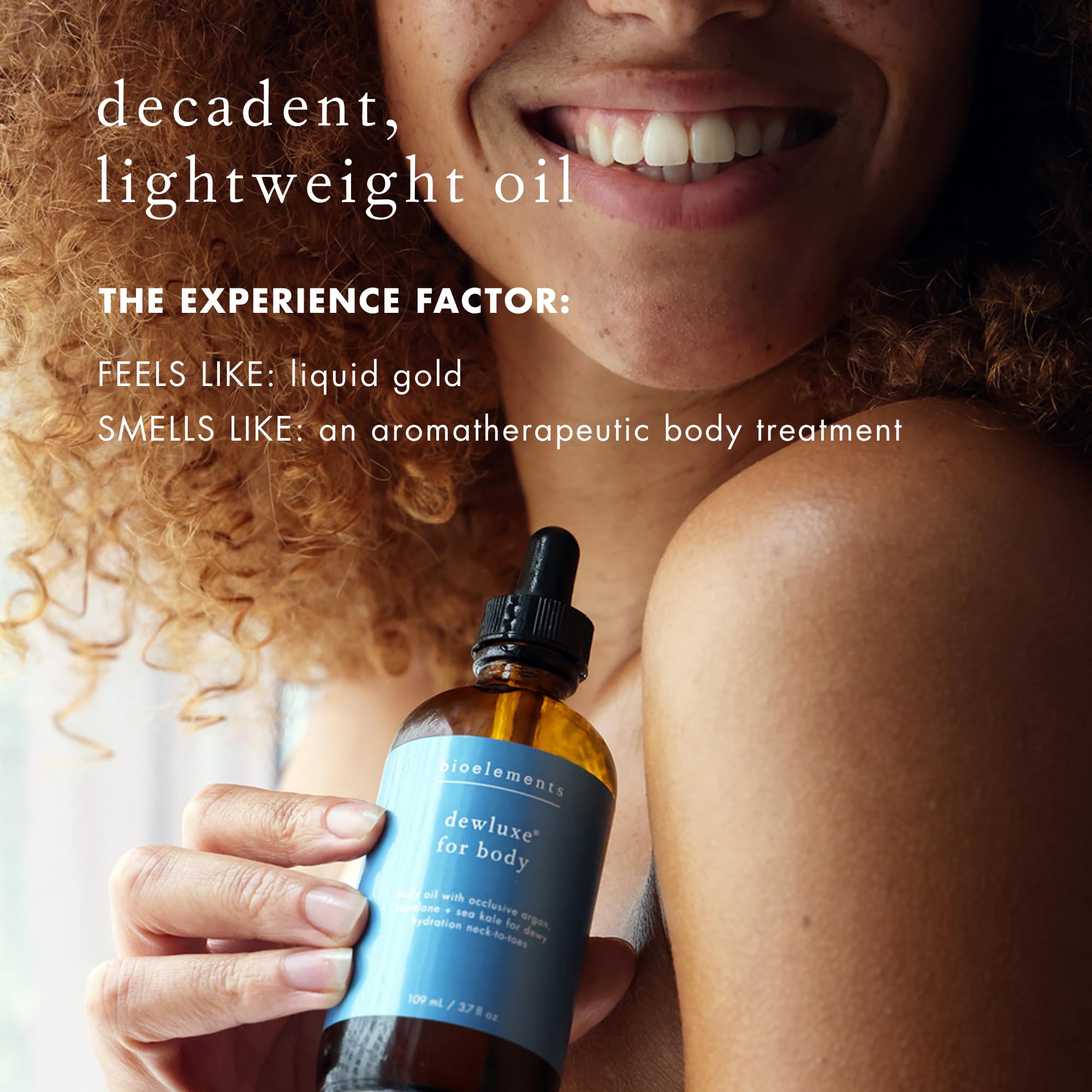 Bioelements Dewluxe Body Oil – Dewy Hydration with Argan, Squalane & Sea Kale (3.7 oz)