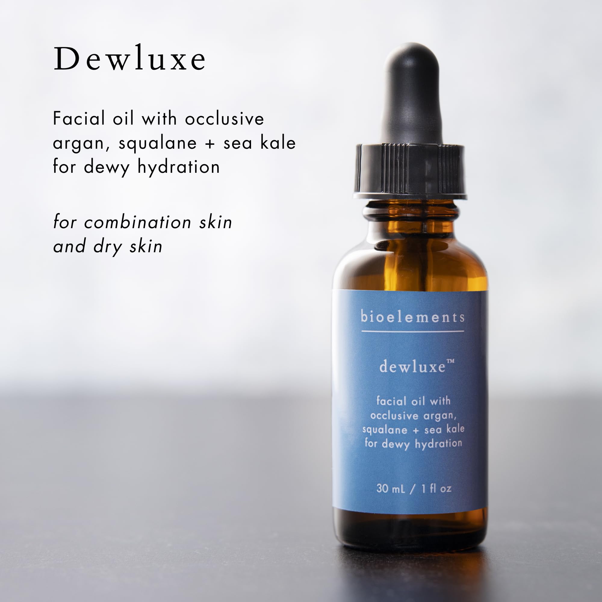 Bioelements Dewluxe Lightweight Face Oil | Hydration for Combination & Dry Skin | Vegan & Cruelty-Free