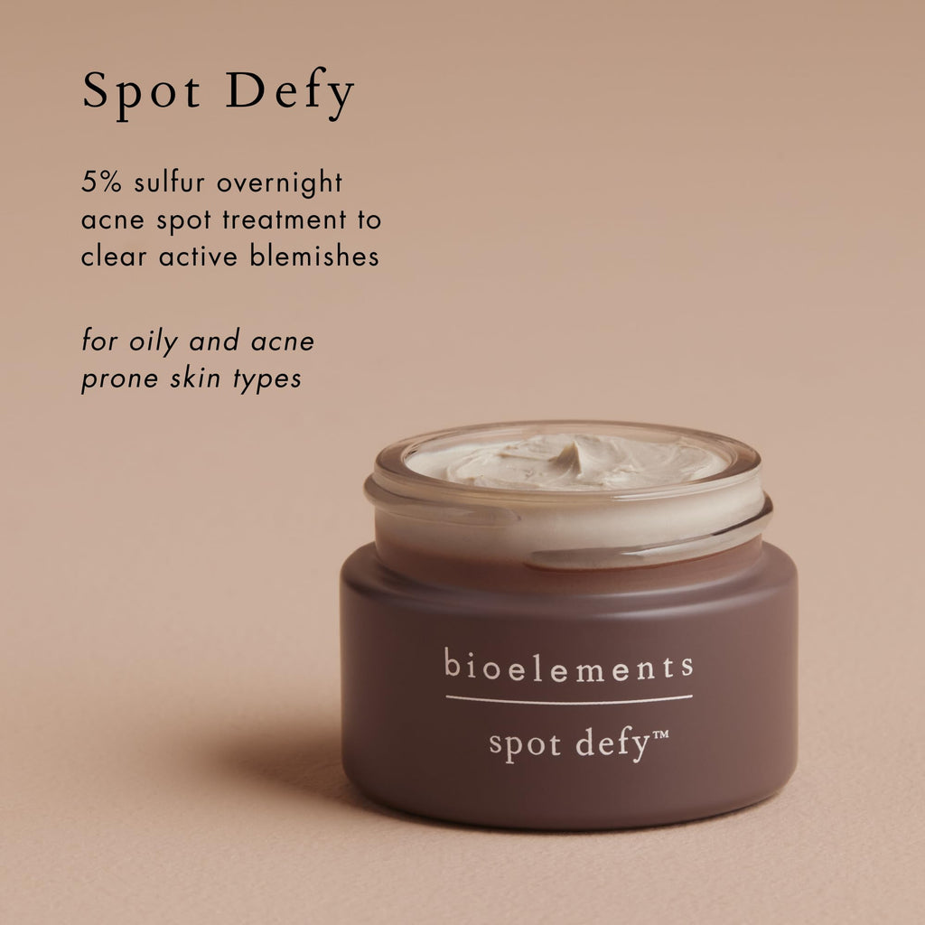 Bioelements Spot Defy 5% Sulfur Overnight Acne Spot Treatment – Vegan, Gluten Free