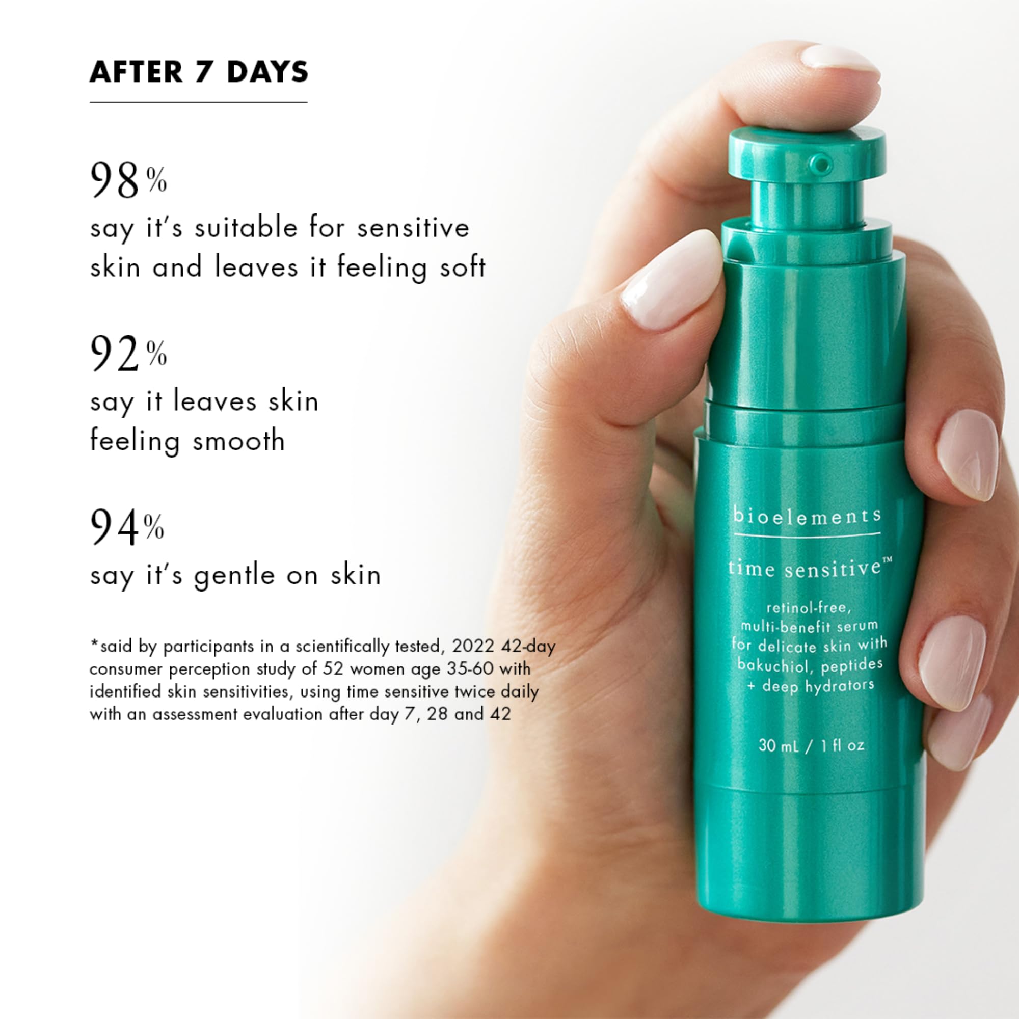 Bioelements Time Sensitive Serum – Retinol-Free, 1 oz for Sensitive Skin | Vegan, Gluten Free