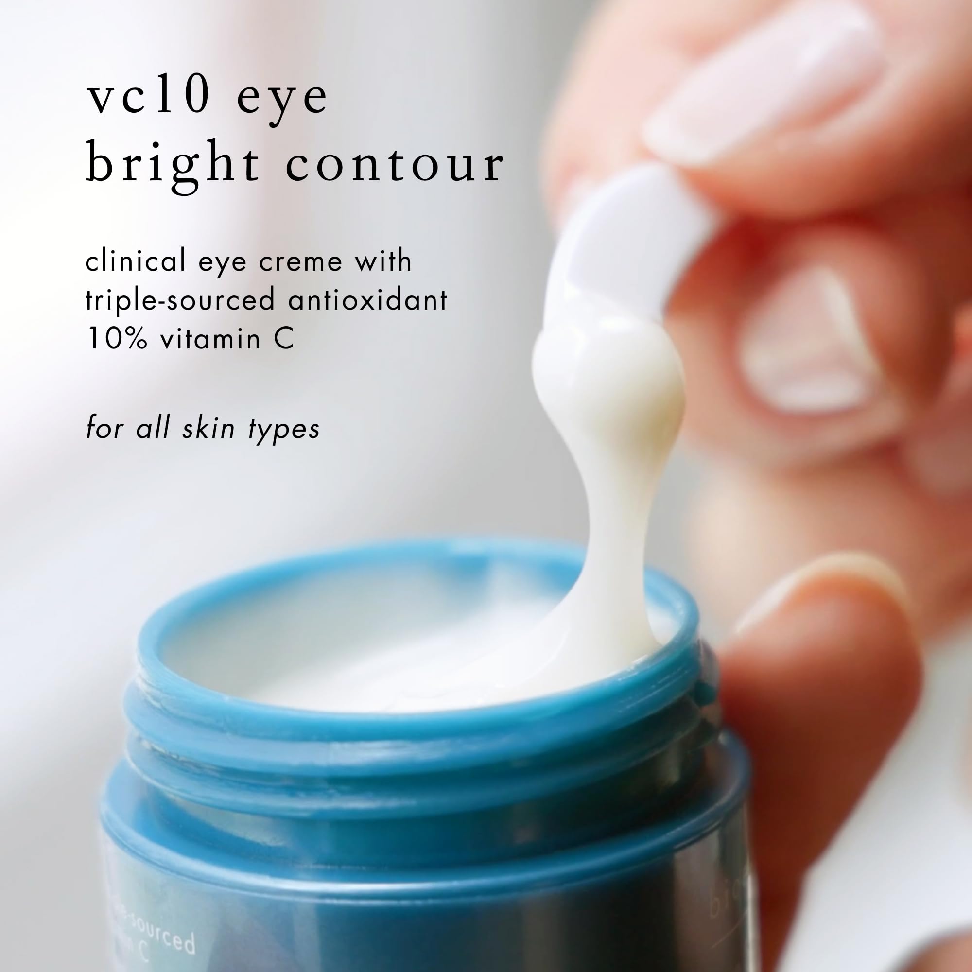 Bioelements vc10 Eye Bright Contour – 0.5 fl oz Vitamin C Eye Cream, Vegan & Gluten Free