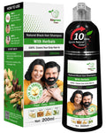 BIOGREEN ROOTS Ammonia-Free Herbal Hair Dye Shampoo – Natural Black, Paraben-Free (200 ml)