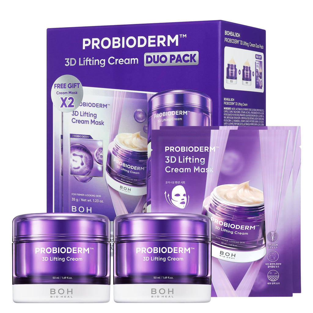 BIOHEAL BOH PROBIODERM 3D Lifting Cream Double Set + Masks | Korean Anti-Aging skincare