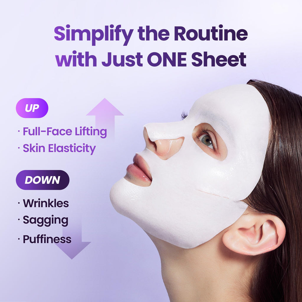 BIOHEAL BOH Probioderm 3D Lifting Cream Mask – Probiotic Korean Sheet Mask (6 Sheets)