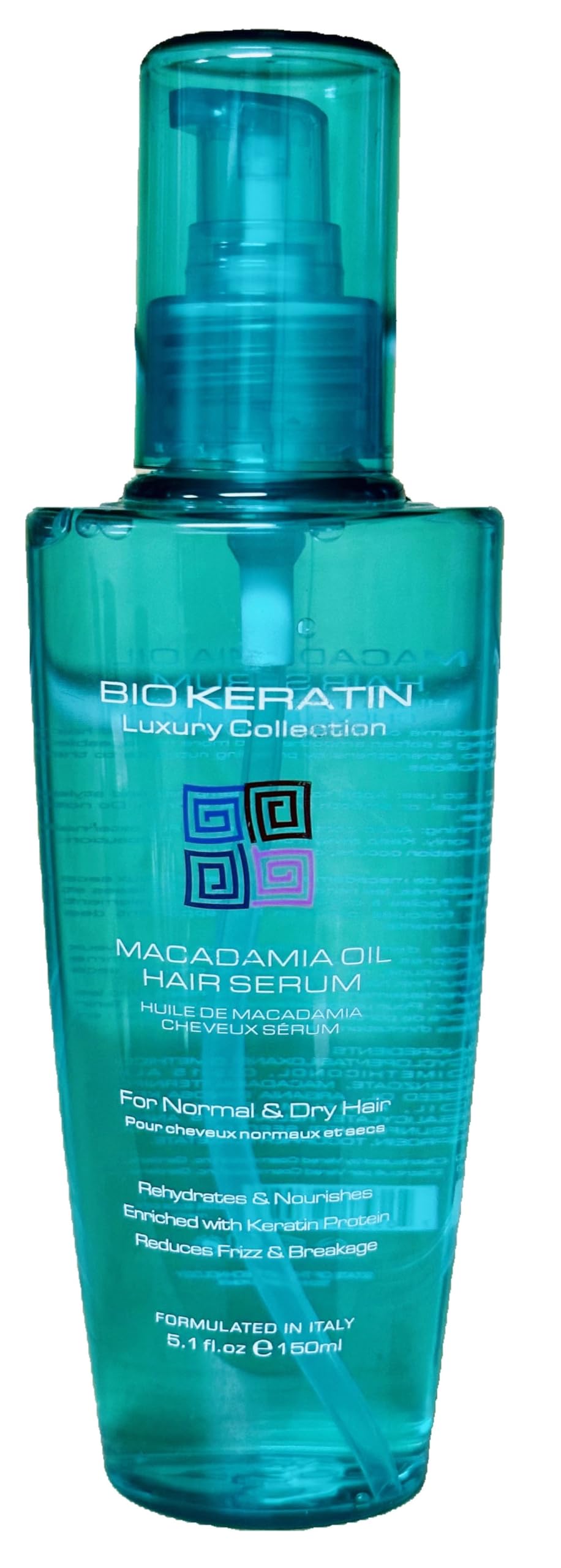 Biokeratin Macadamia Oil Hair Serum – Luxury Keratin Formula, 5.1 Fl Oz (150 ml)