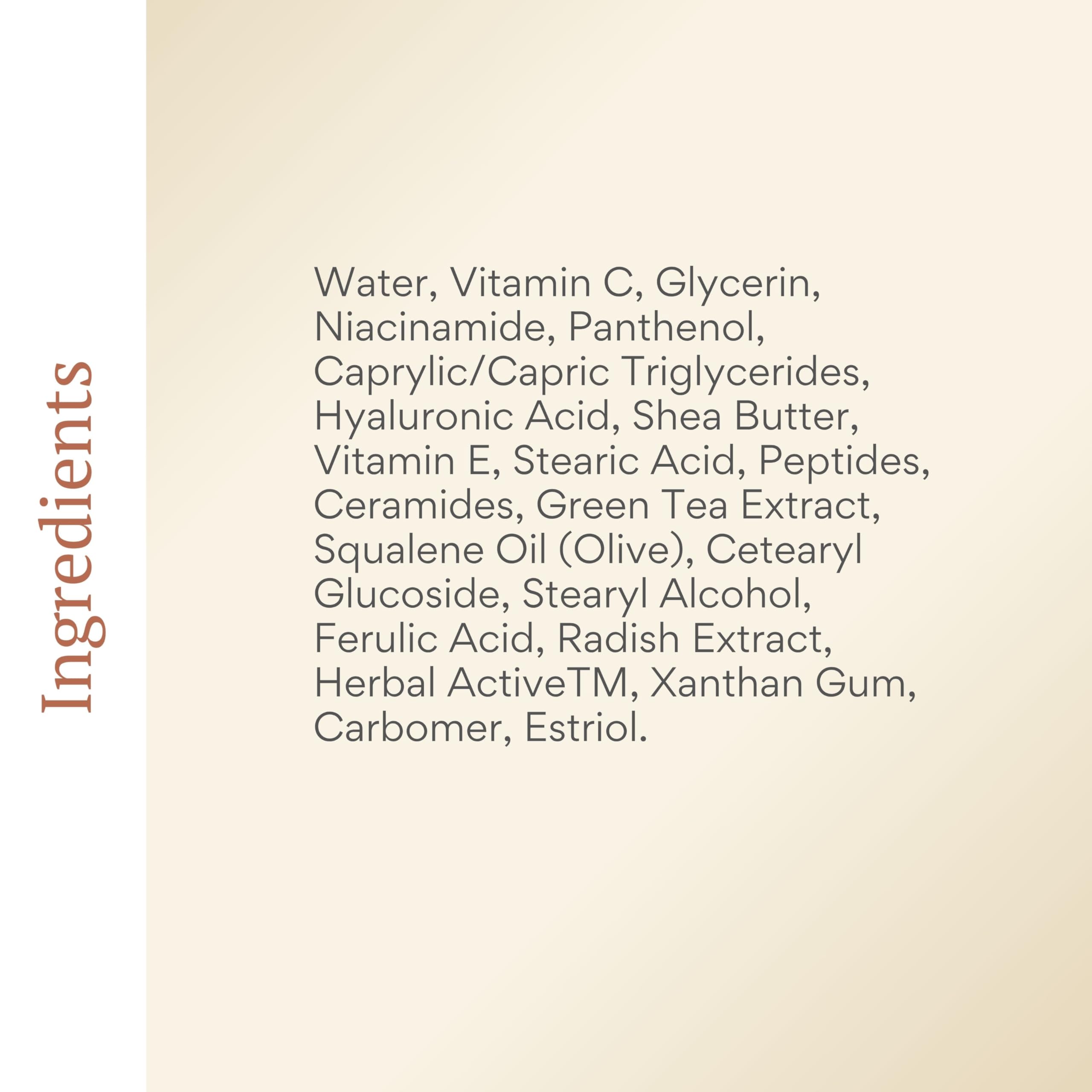BIOBeauty Revive Day Cream – Bioidentical E3 0.3% Face Cream | Vitamin C, Hyaluronic Acid & Niacinamide | BIOLABS PRO