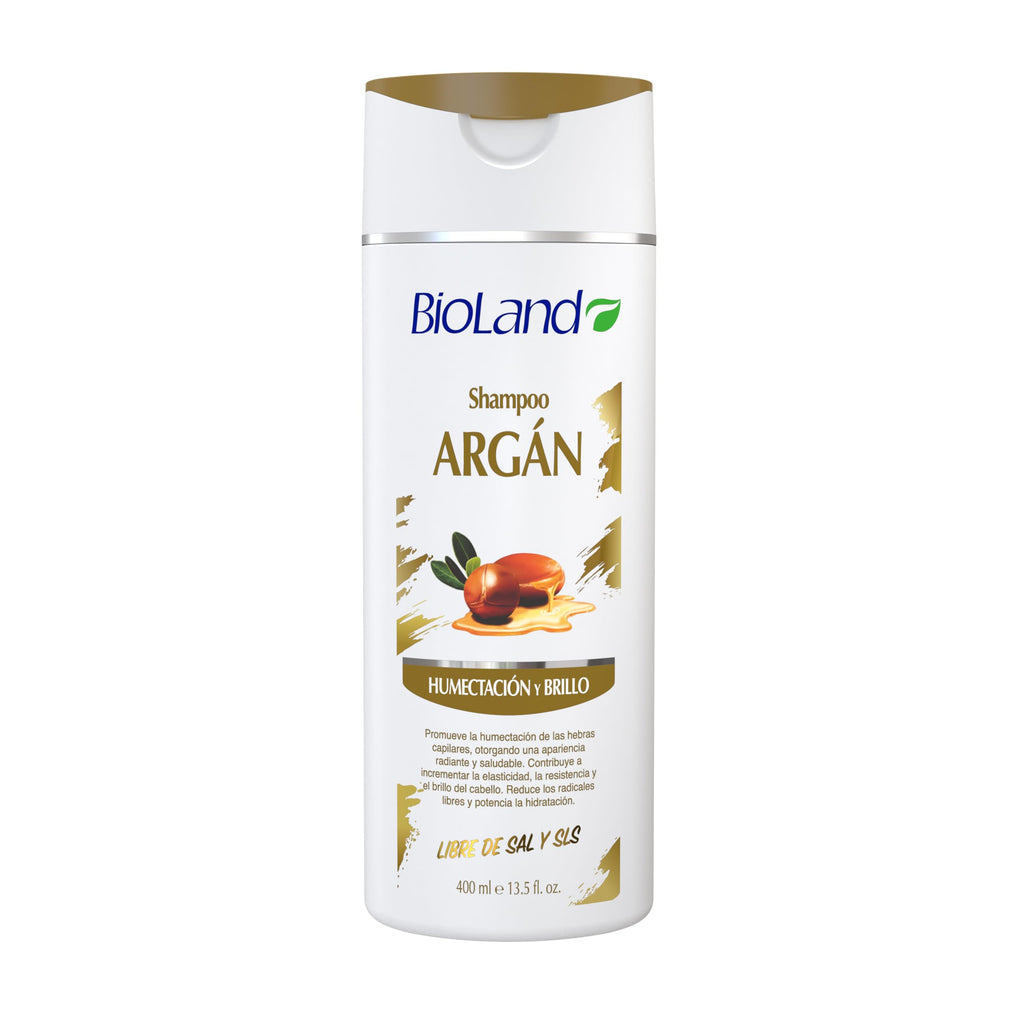 Bioland Argan Oil Shampoo - Nourishing & Revitalizing for Treated & Dry Hair - 13.5 oz