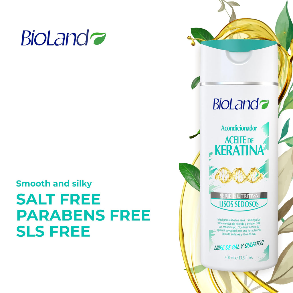 BioLand Keratin Oil Conditioner – Ultra-Concentrated for Treated & Straight Hair