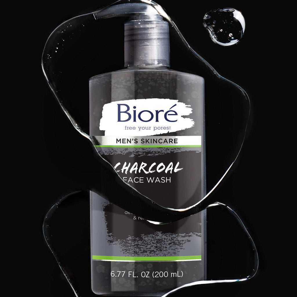 Biore Men's Charcoal Face Wash – Deep Pore Cleanse & Refresh