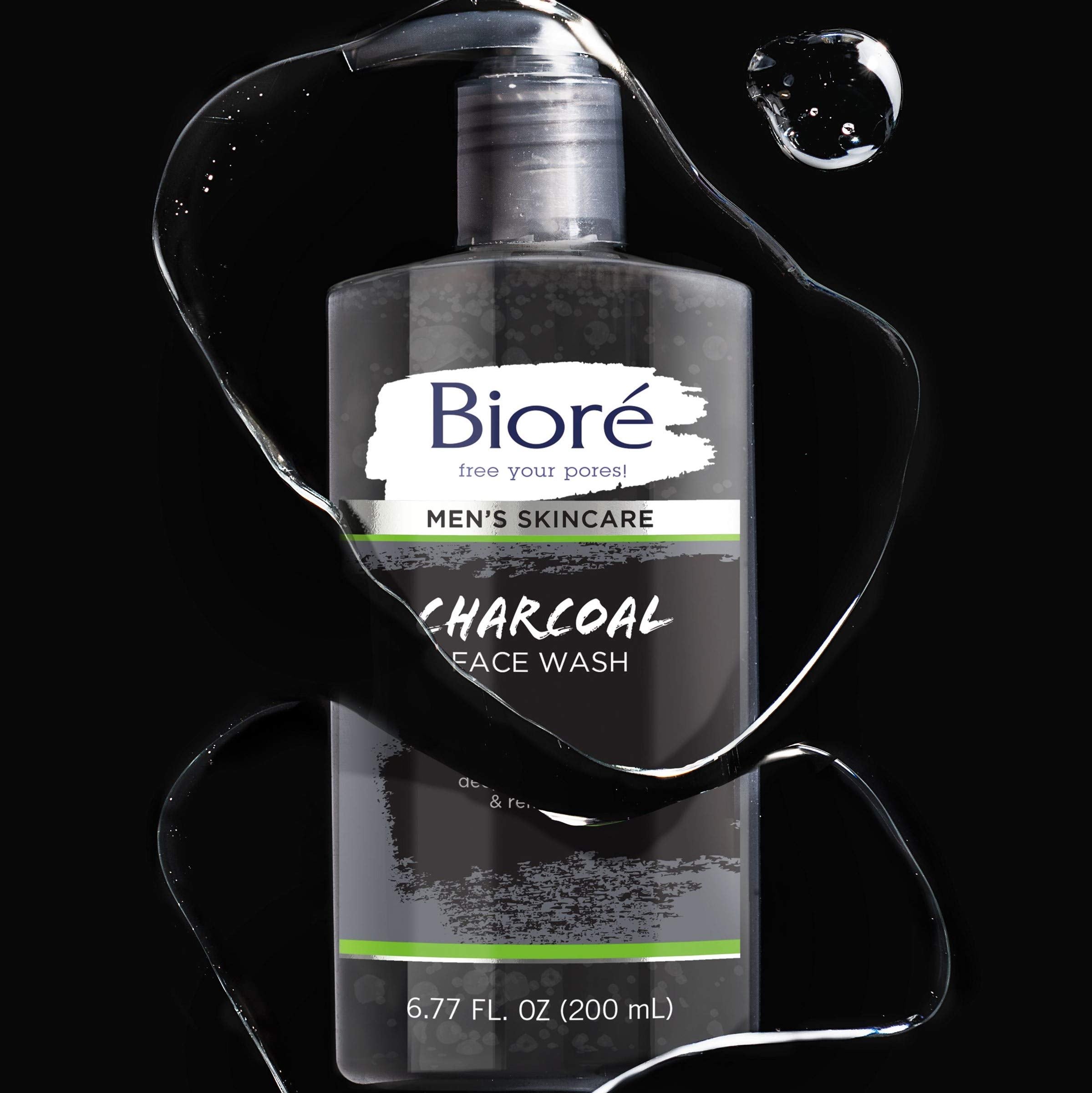 Biore Men's Charcoal Face Wash – Deep Pore Cleanse & Refresh