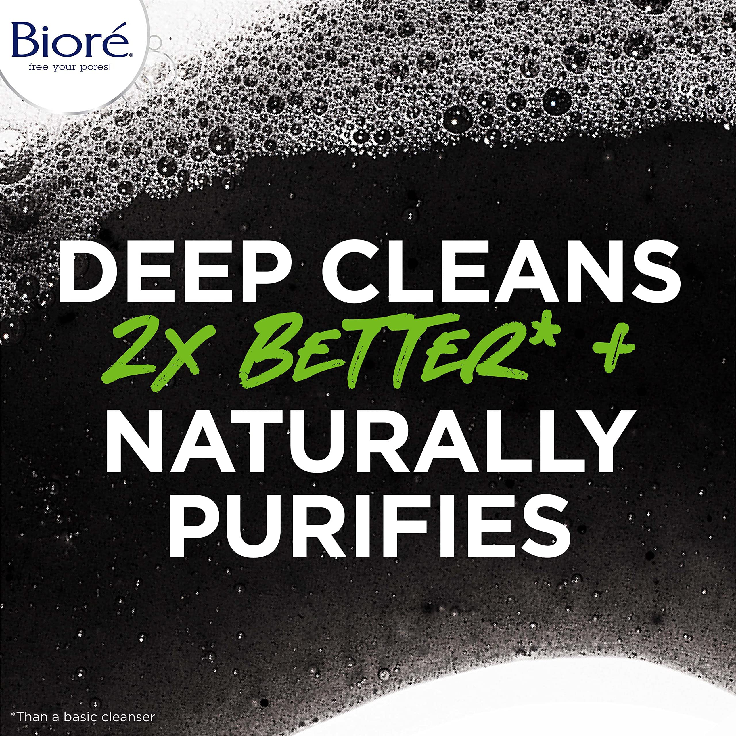 Biore Men's Charcoal Face Wash – Deep Pore Cleanse & Refresh