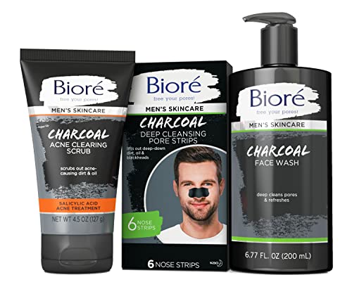 Biore Men's Charcoal Face Wash – Deep Pore Cleanse & Refresh
