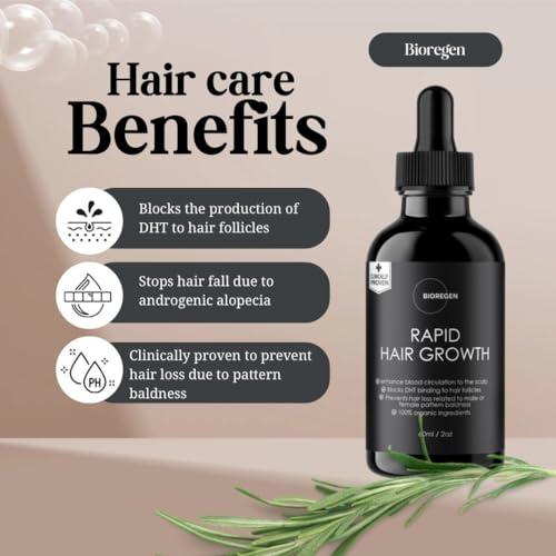 Bioregen Co Rapid Hair Growth Oil for Men & Women | Organic Rosemary, Pumpkin Seed & Batana | DHT Blocker