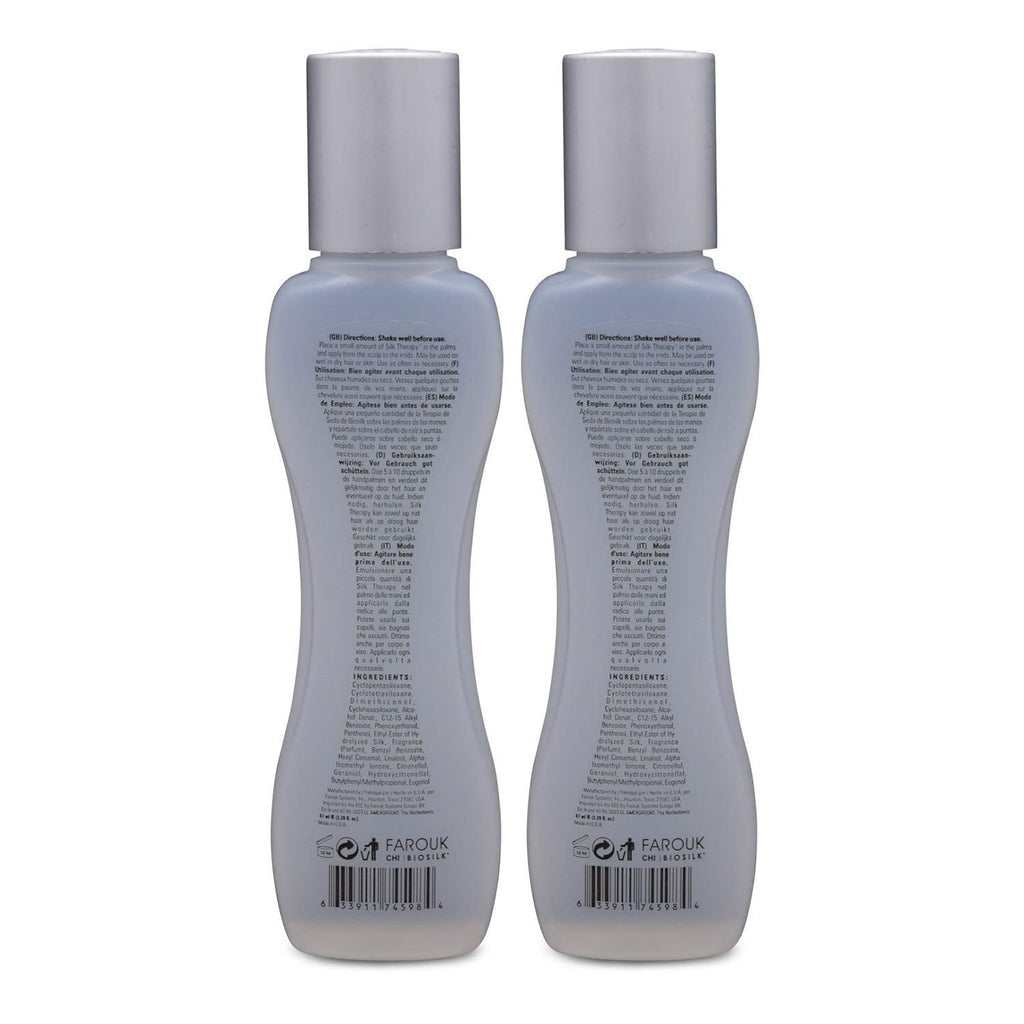 BioSilk Silk Therapy Cure – Leave-In Hair Treatment, 2.26 oz (Pack of 2)