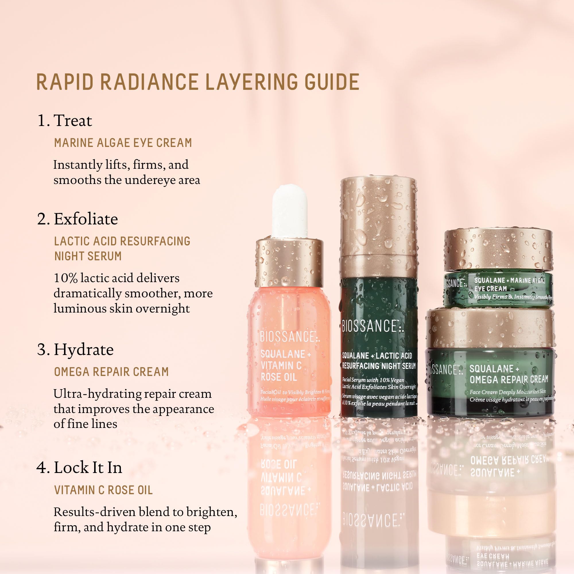 BIOSSANCE Rapid Radiance Set – Hydration, Radiance & Texture Refinement