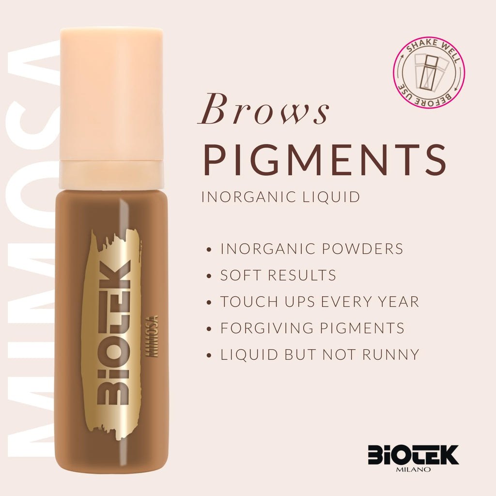Biotek Brows Pigment Mimosa Honey Blonde – Inorganic Liquid PMU, Made in Italy