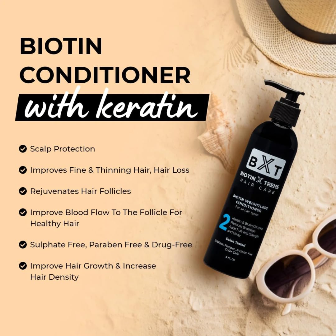 Biotin X Treme Natural Hair Growth Conditioner | Strengthen & Smooth Thinning Hair