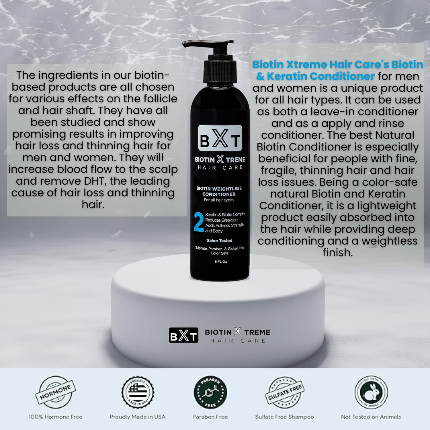 Biotin X Treme Natural Hair Growth Conditioner | Strengthen & Smooth Thinning Hair