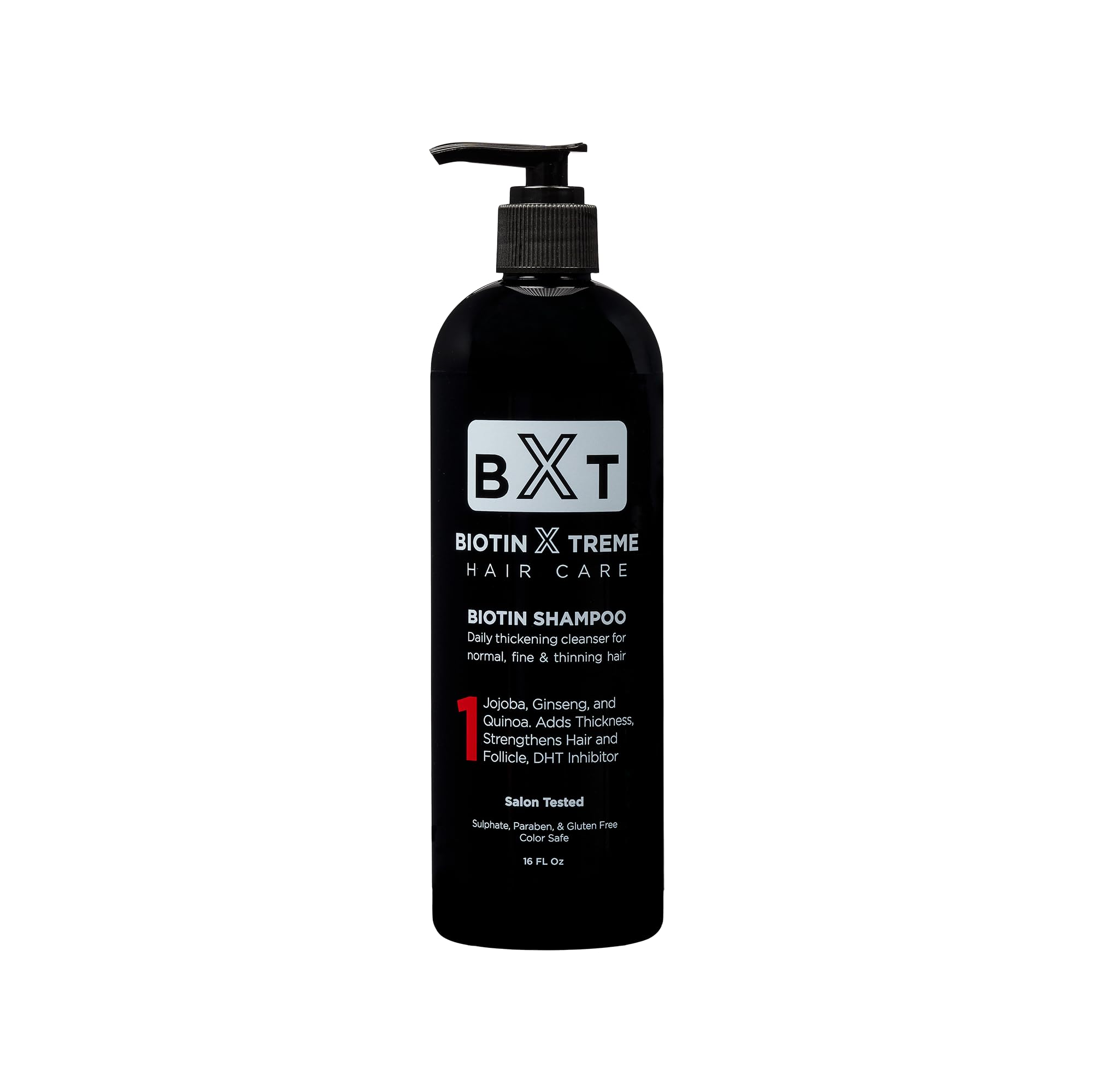 Biotin X Treme Hair Natural Shampoo for Hair Loss & Thinning Hair – Color-Safe, DHT Blocker, Sulfate-Free – 16 oz