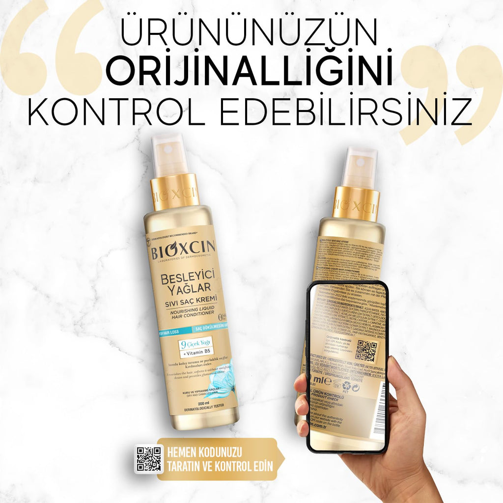 BIOXCIN Nourishing Oils Liquid Conditioner – Sulfate-Free Hydration for Dry & Damaged Hair (200 ml)