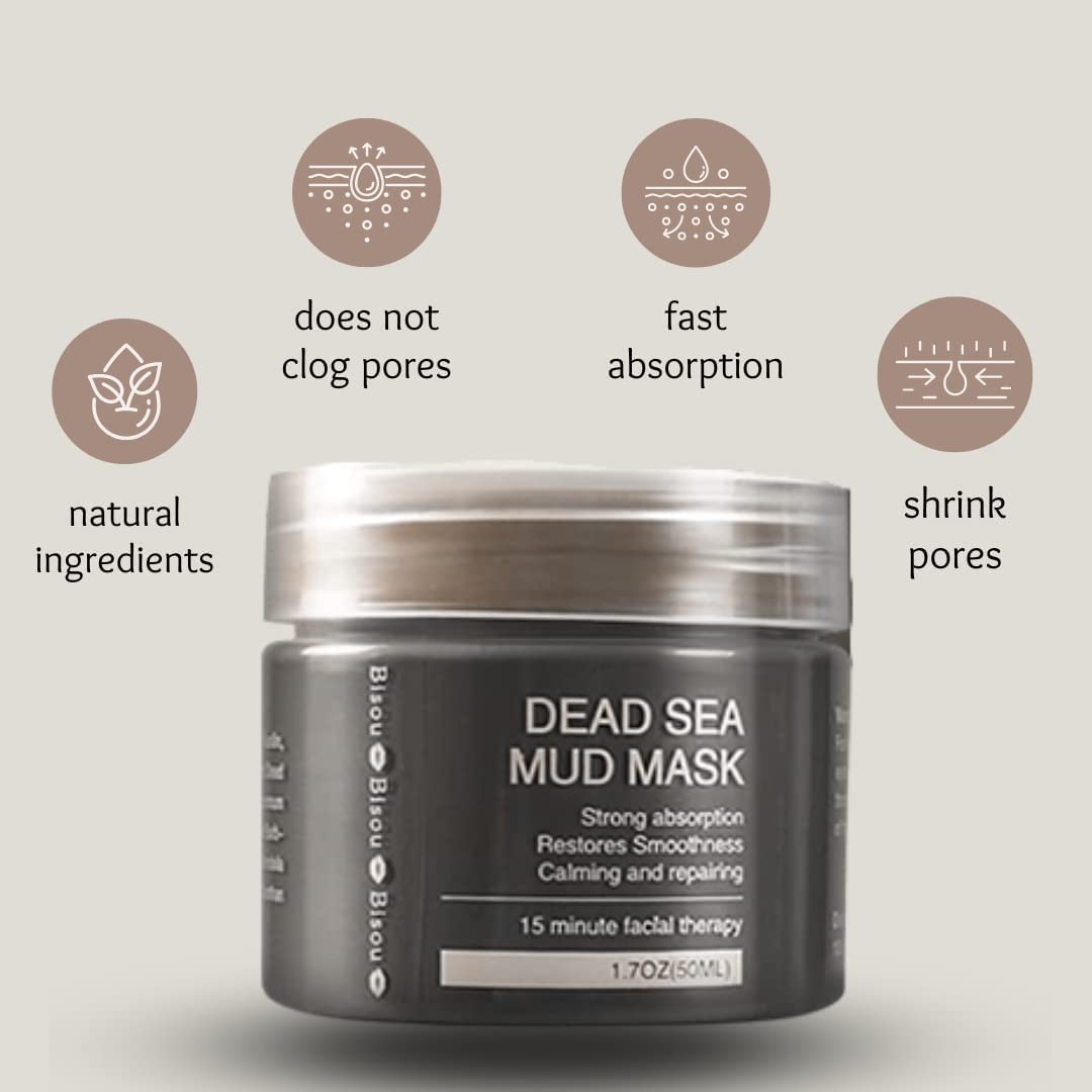 Bisou Bisou Bisou Clay Mask Trio with Dead Sea Mud & Charcoal Gel