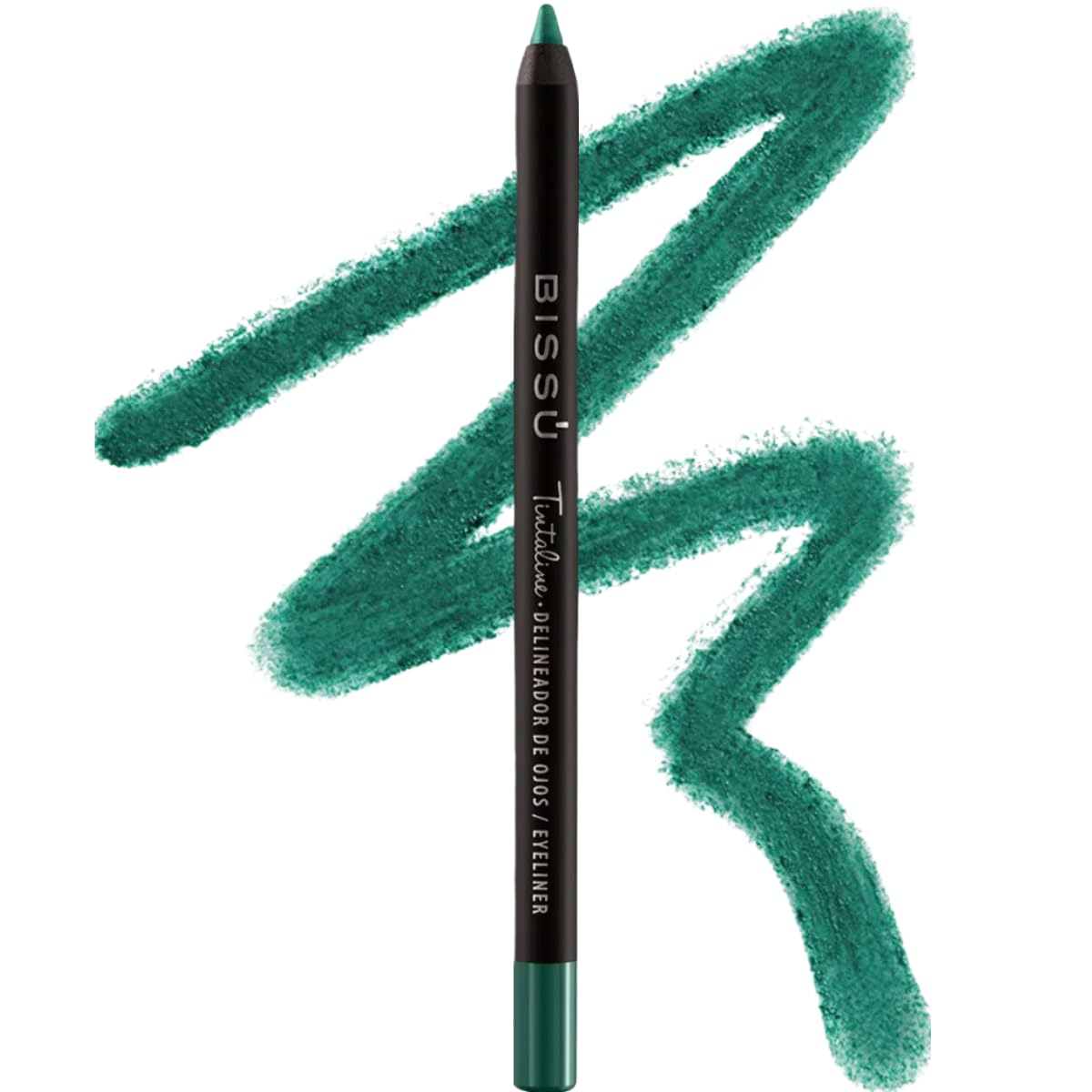 Bissú Tintaline Eyeliner – 25 Vivid Colors, High Coverage, Long-Lasting & Smudge-Proof (Green)