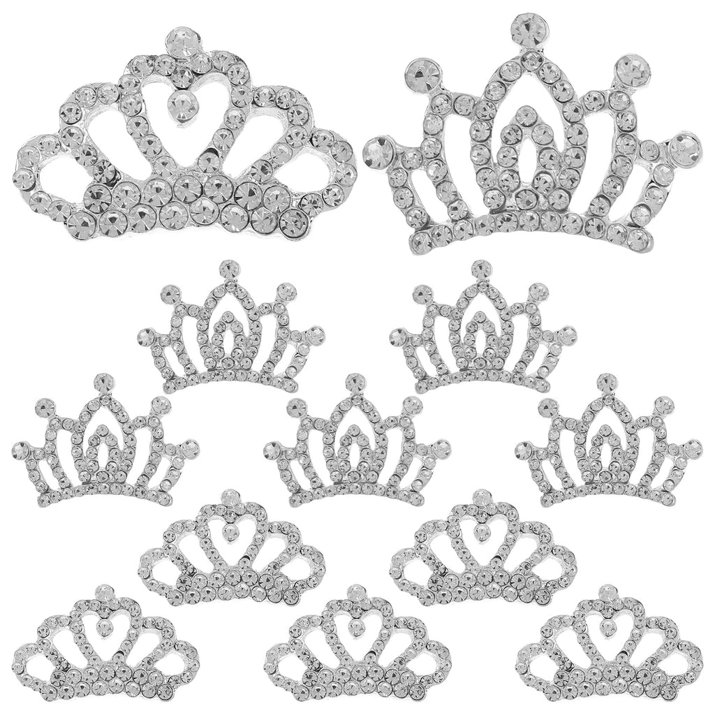 BIUDECO Hair Accessories Set | 36 Rhinestone Clips & Mini Tiaras for Girls