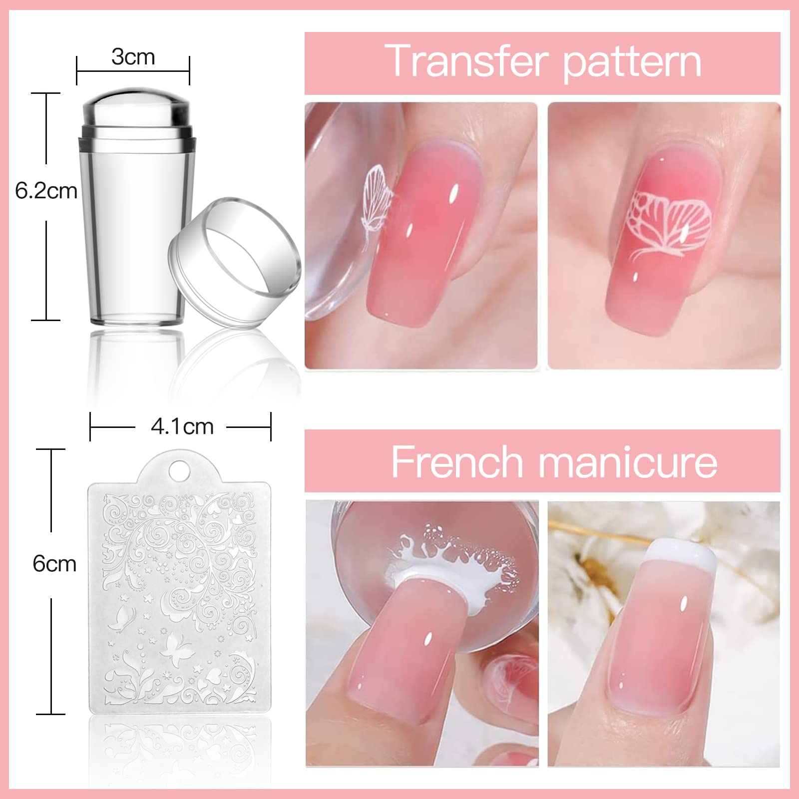 Biutee Nail Stamping Plate Set 12Pcs | Nail Art Kit with Floral, Leaves & Lace Designs