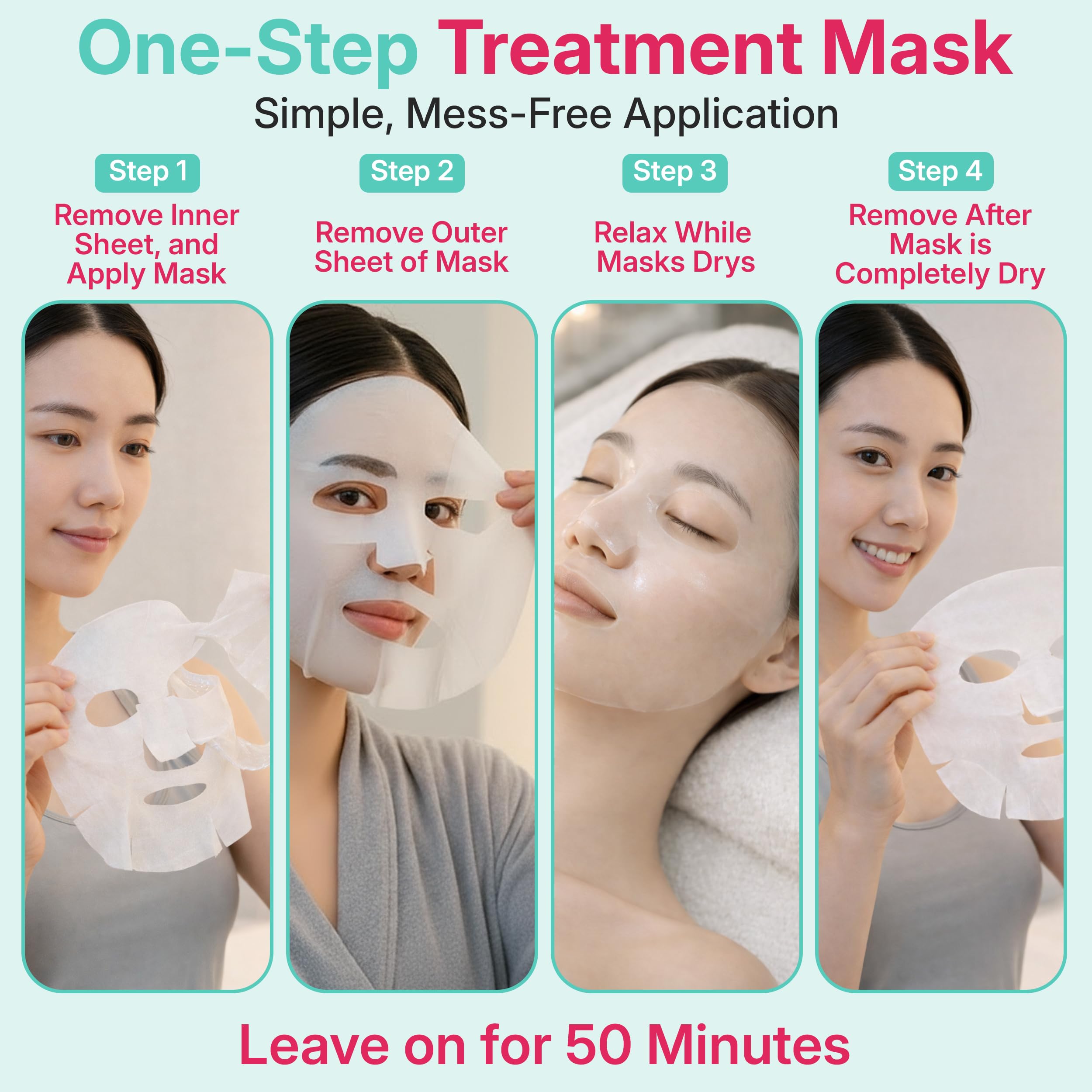 B:VID In & Out Bio-Cellulose Sheet Mask – Hydrating K-Beauty Pore & Oil Balance, 5 Pack