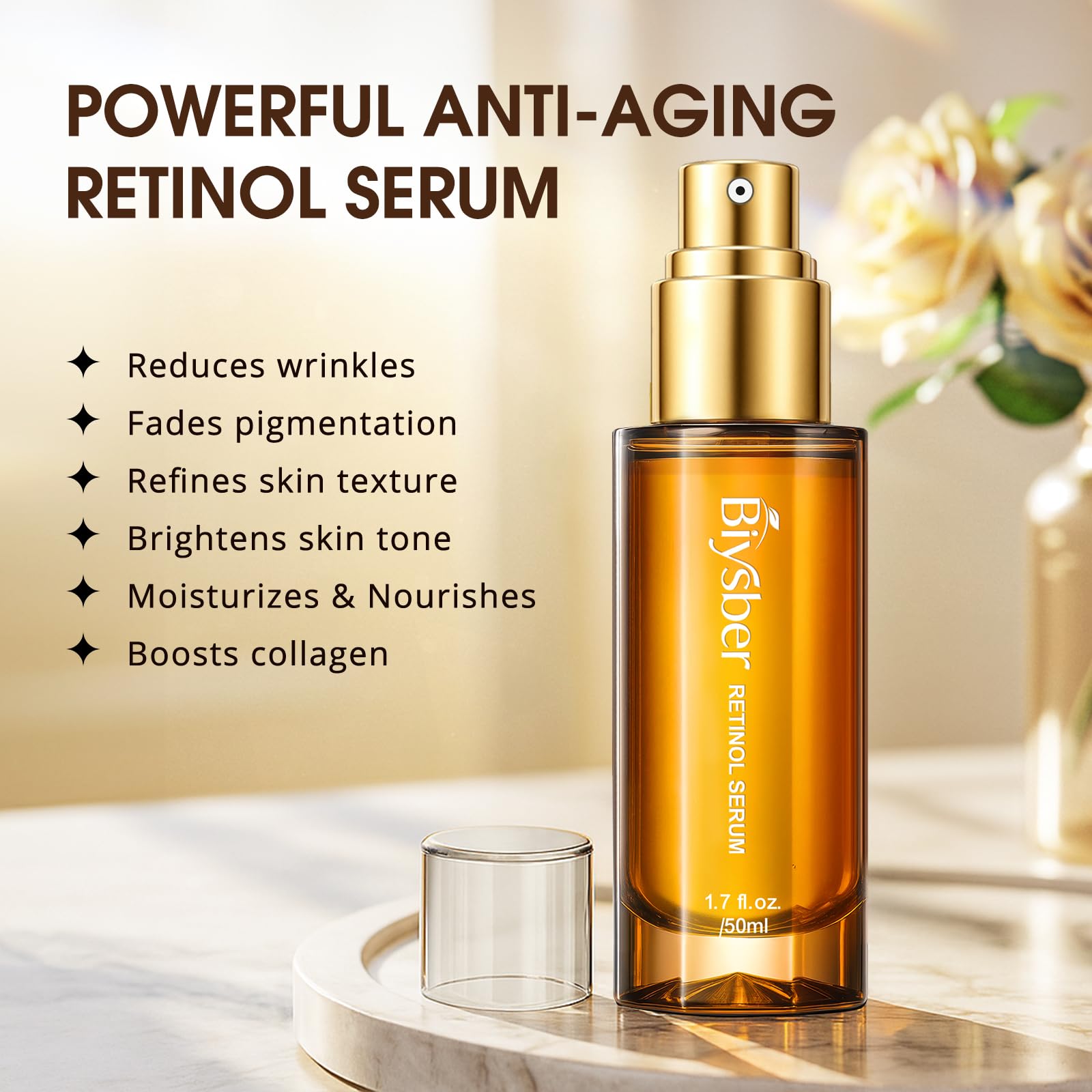 BIYSBER Retinol Collagen Serum – Anti-Aging, Hydration & Firming (Day & Night)