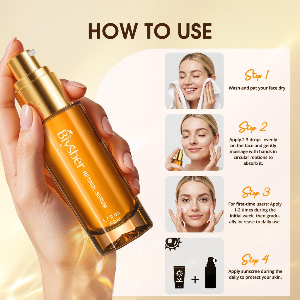BIYSBER Retinol Collagen Serum – Anti-Aging, Hydration & Firming (Day & Night)