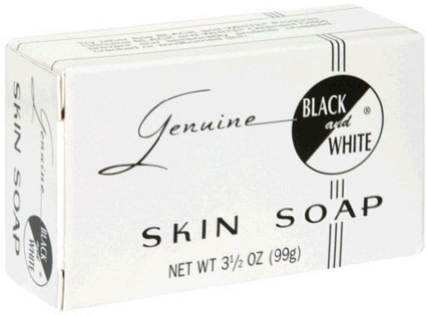 Black and White Skin Soap Bar — 3.5 oz Pack of 10