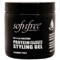 Sof n Free Sofn'free Protein Styling Gel Black Strong Hold & Healthy Shine for Textured Hair 500 ml/17.6 oz