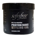 Sof n Free Sofn'free Protein Styling Gel Black Superior Hold & Shine for All Hair Types 500 ml/16.91 oz
