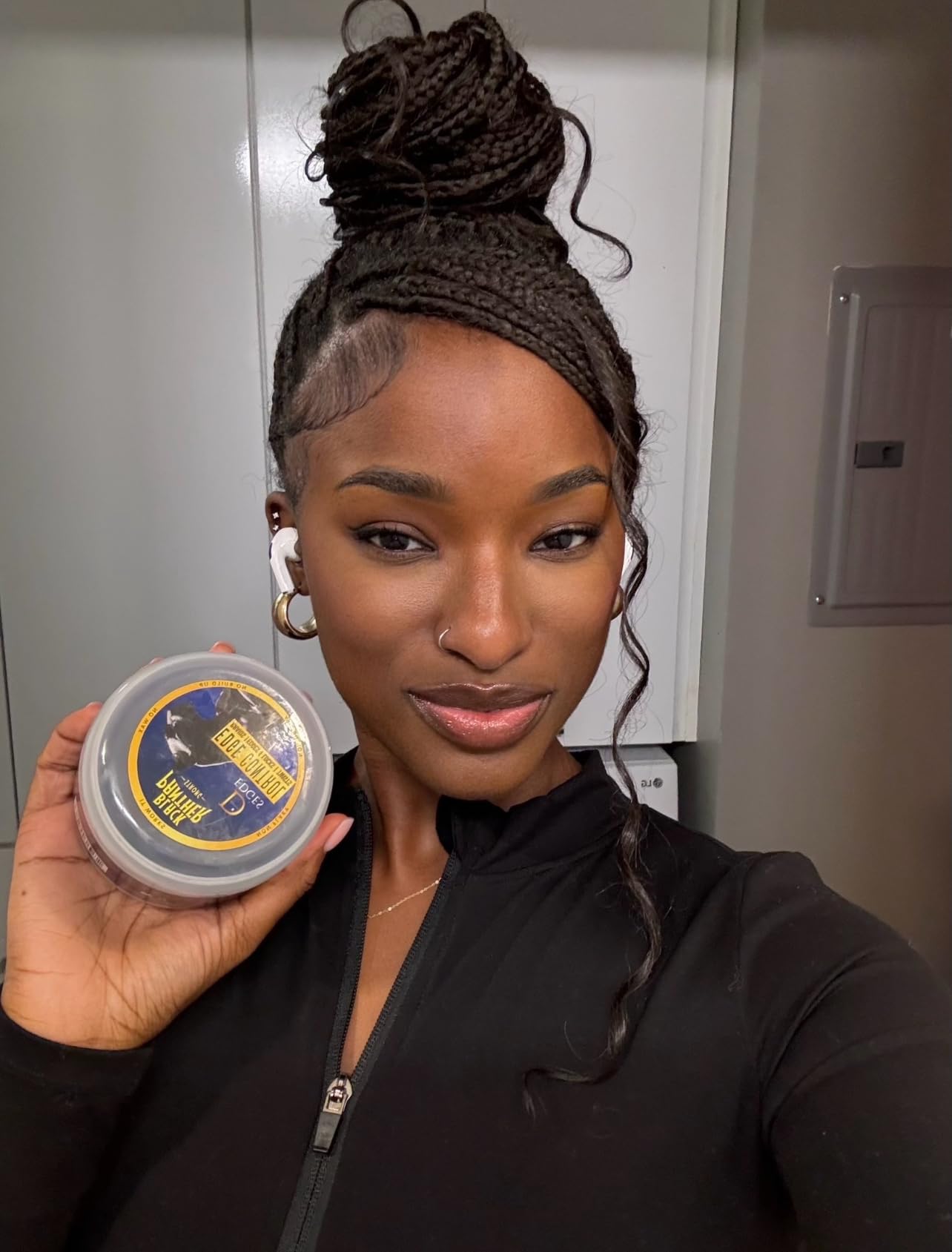Black Panther Strong Diamond Edges Edge Control – Flexible Hold for Natural & Relaxed Hair | 4C Edge Gel
