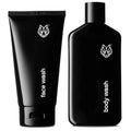Black Wolf Charcoal Face & Body Wash Bundle for Oily Skin – 2pc Gift Set