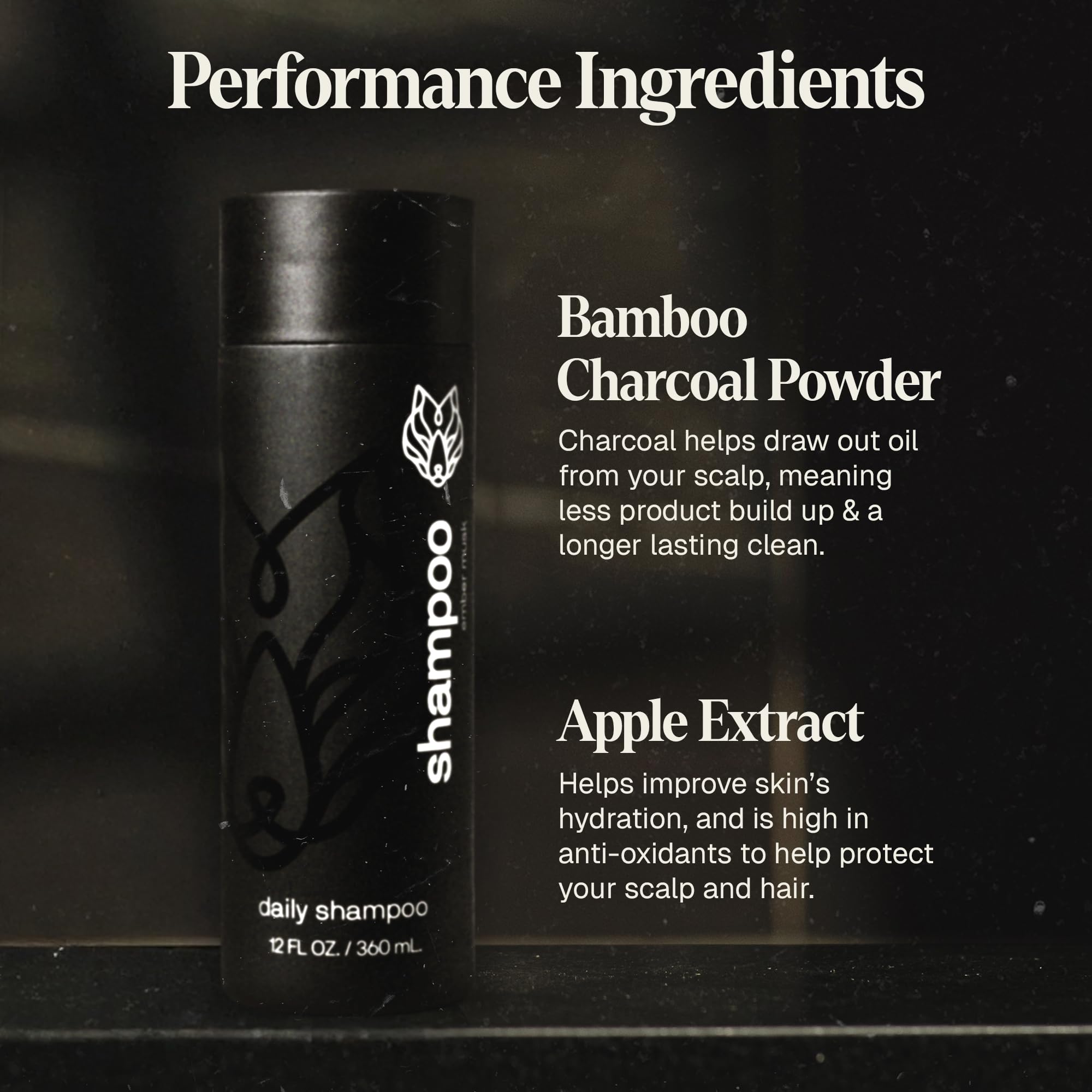 Black Wolf Oil Control Shampoo & Conditioner Set for Oily Hair – Daily Men’s Hair Care